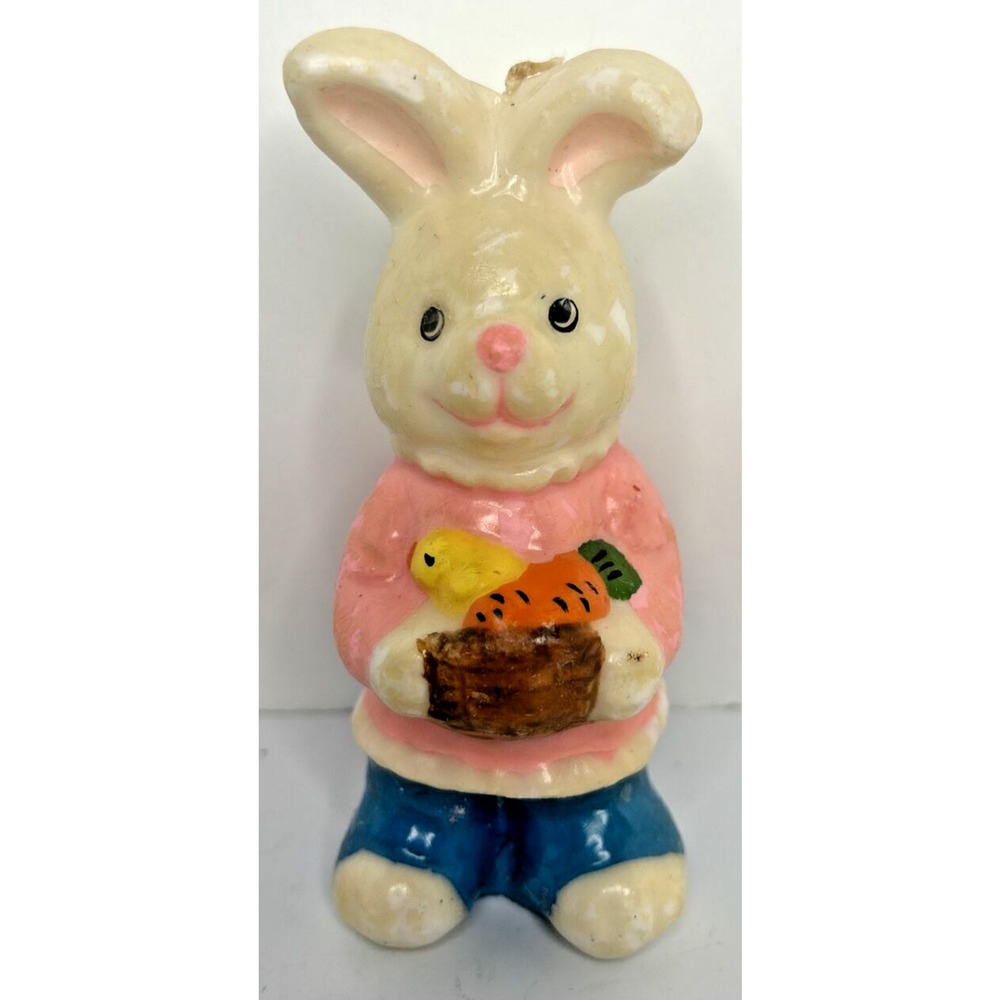 Vintage Easter Springtime Bunny Candle 5" SKU H329